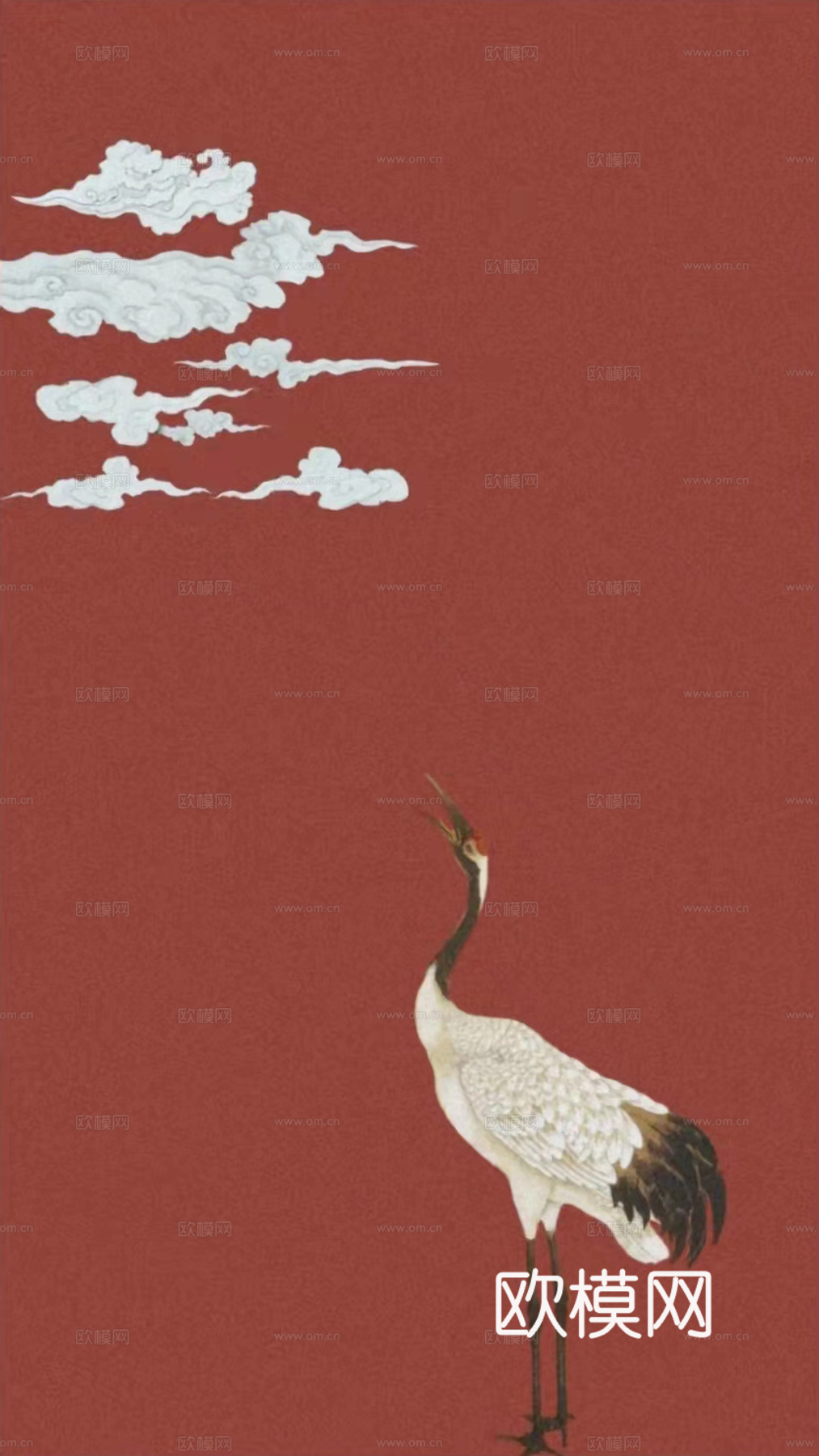 宋式新中式高清花鸟画挂画贴图
