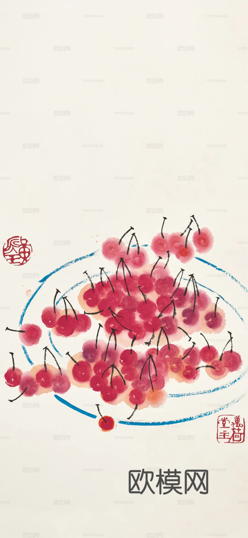 宋式新中式高清挂画贴图