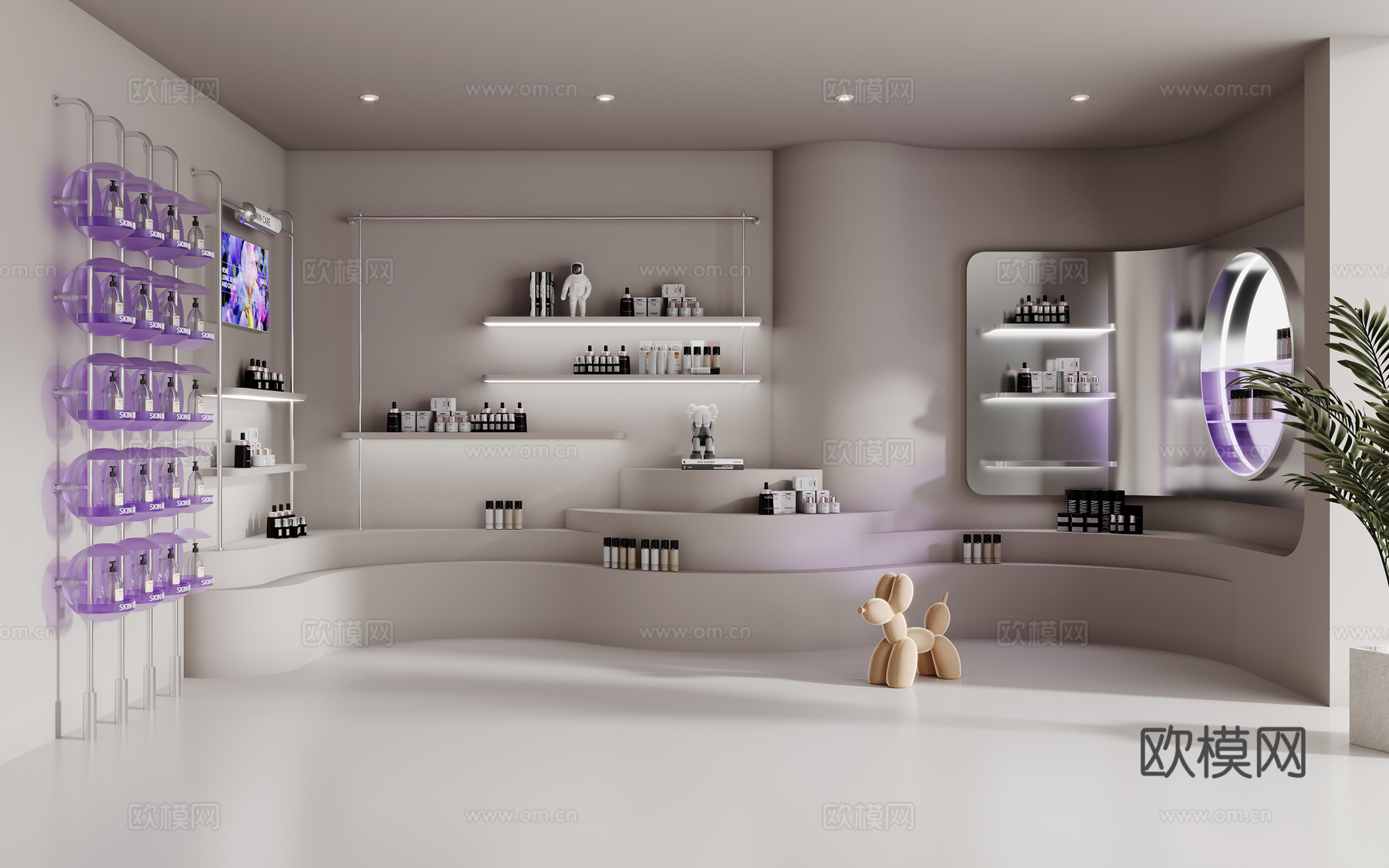 现代化妆品店3d模型