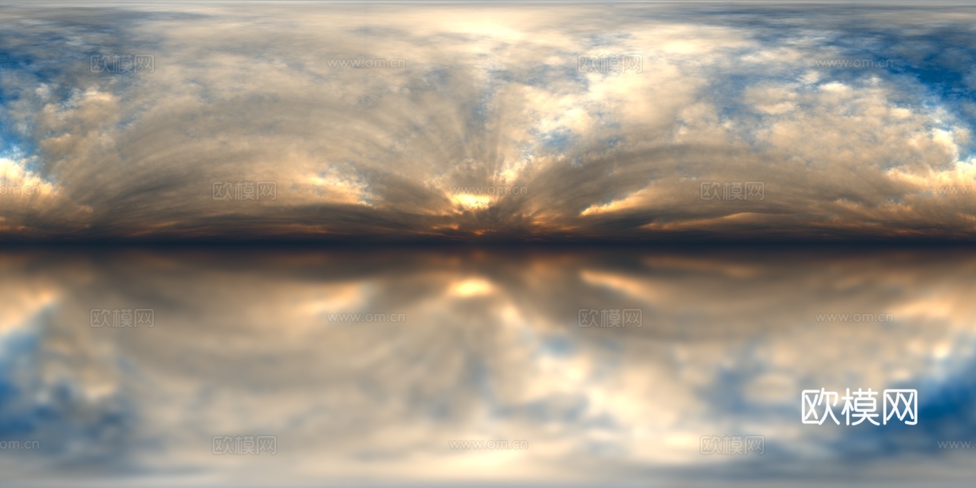 天空HDR 高清 日出 日落 多云 景观 风景贴图