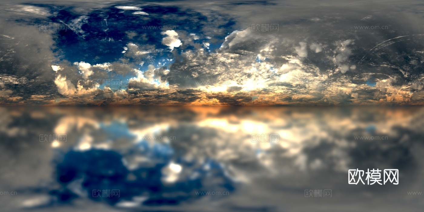 天空HDR 高清 日出 日落 多云 景观 风景贴图下载