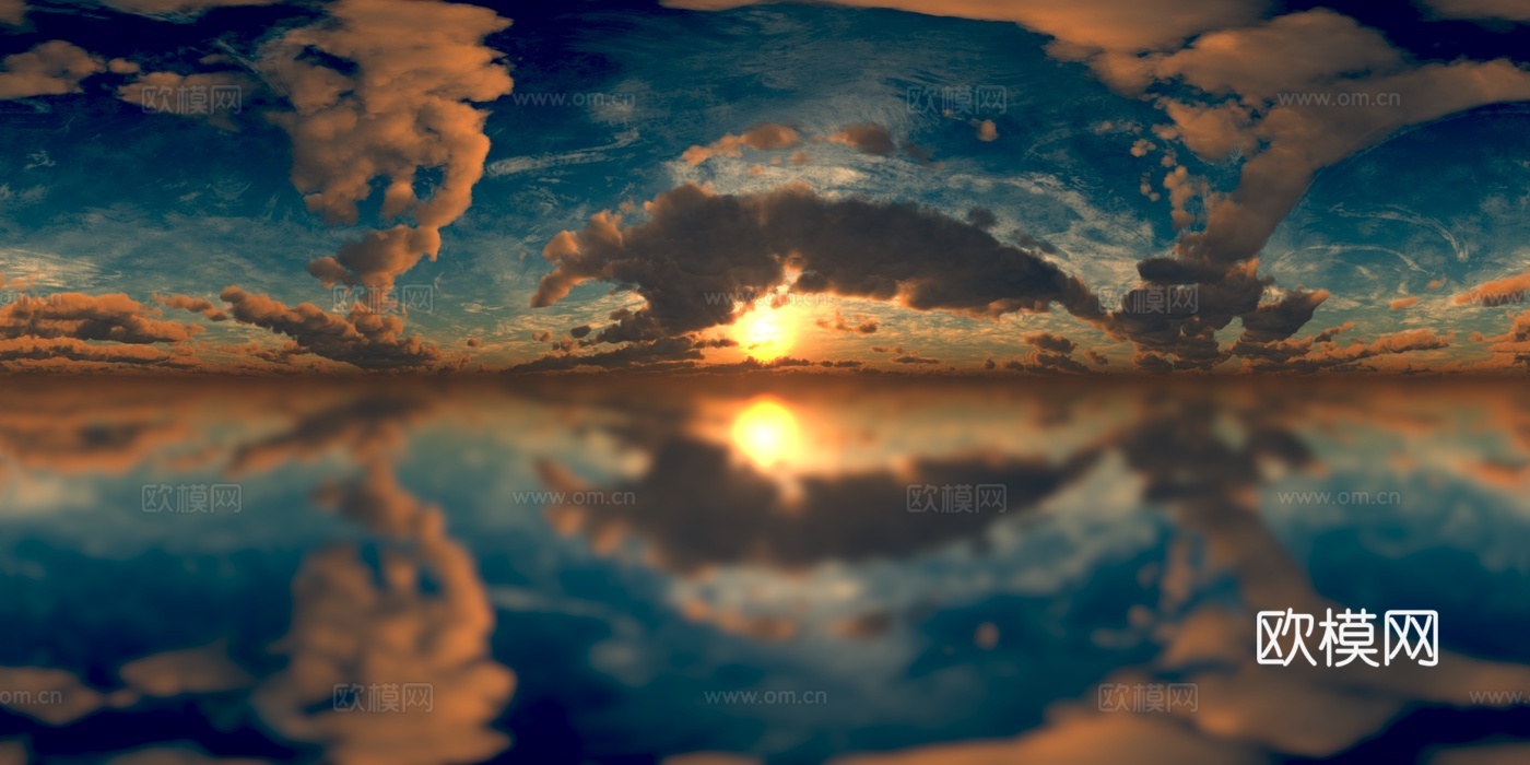 天空HDR 高清 日出 日落 多云 景观 风景贴图