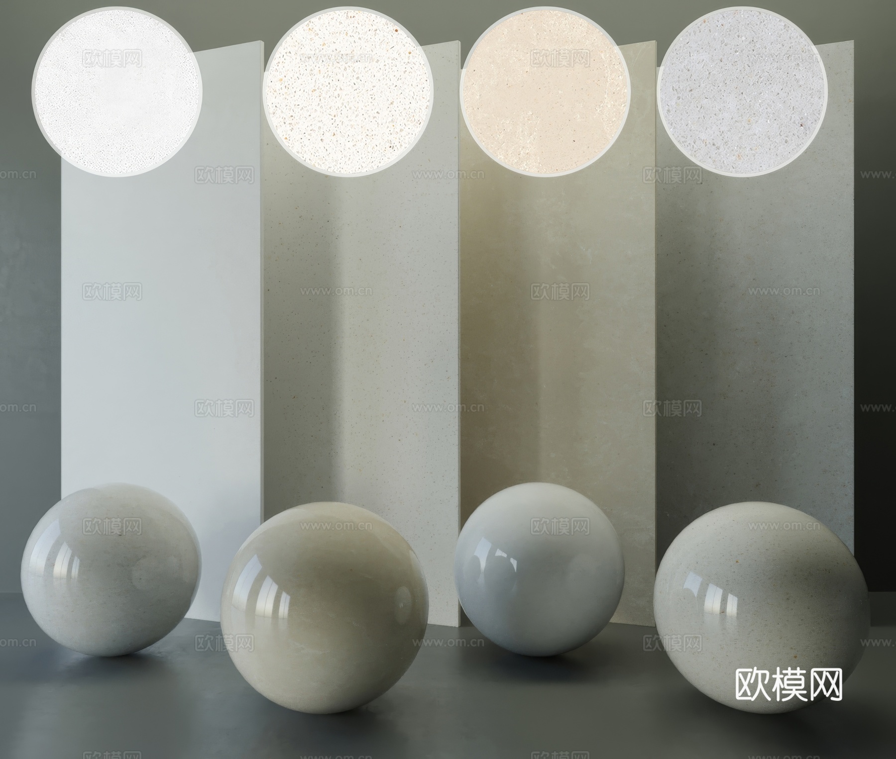 微水泥墙板 水磨石墙板su模型