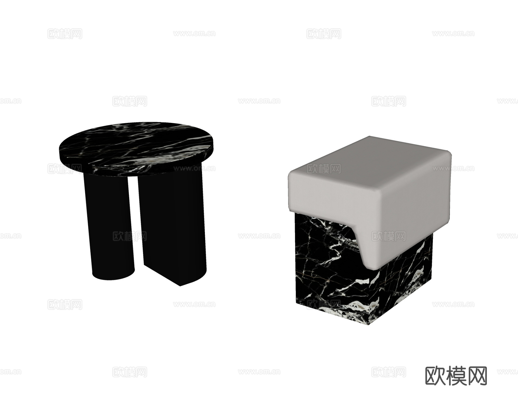 现代凳子su模型