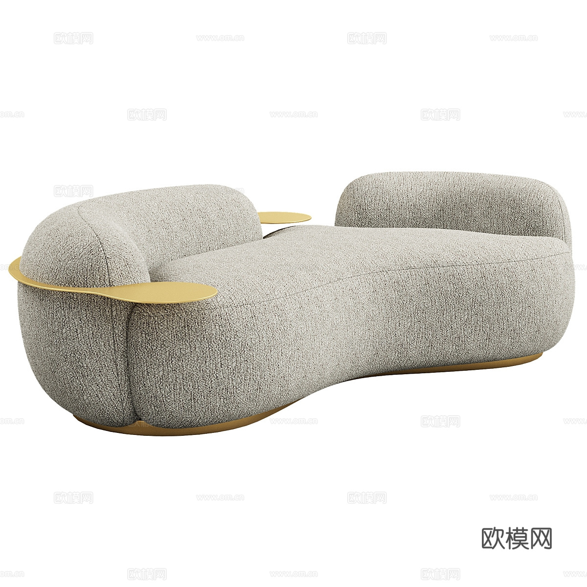 现代简约双人沙发 双人沙发 简约沙发 轻奢双人沙发3d模型