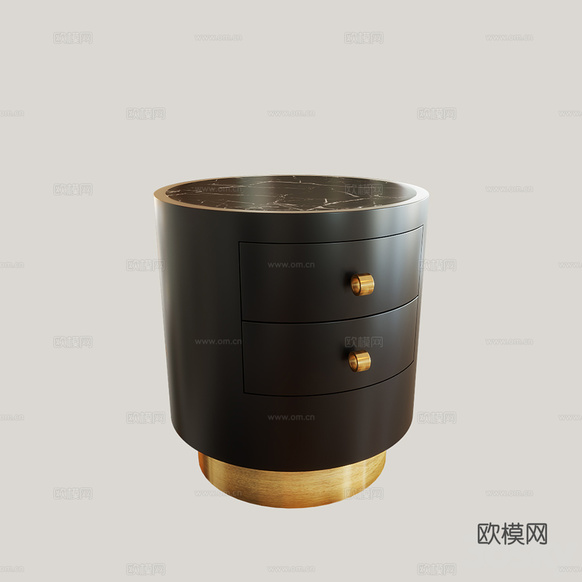 床头柜3d模型下载