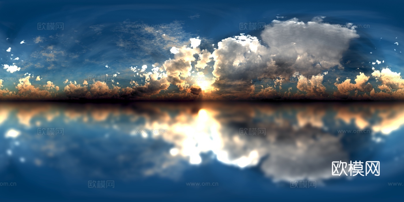 天空HDR 高清 日出 日落 多云 景观 风景贴图