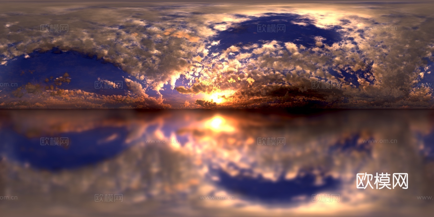 天空HDR 高清 日出 日落 多云 景观 风景贴图
