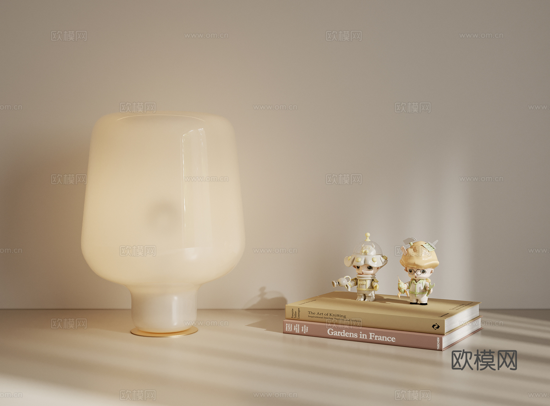 台灯摆件su模型