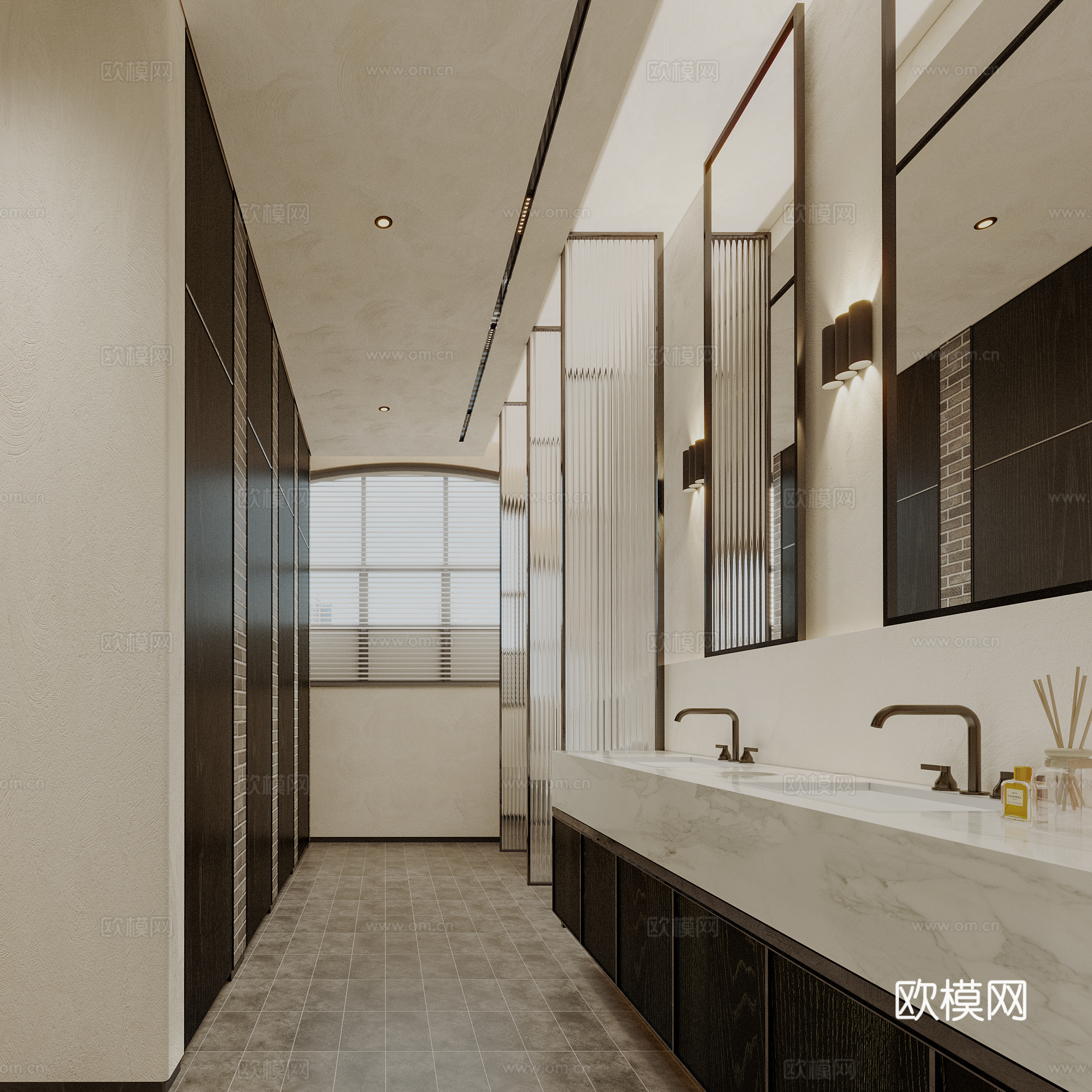 卫生间3d模型下载（渲染图1）