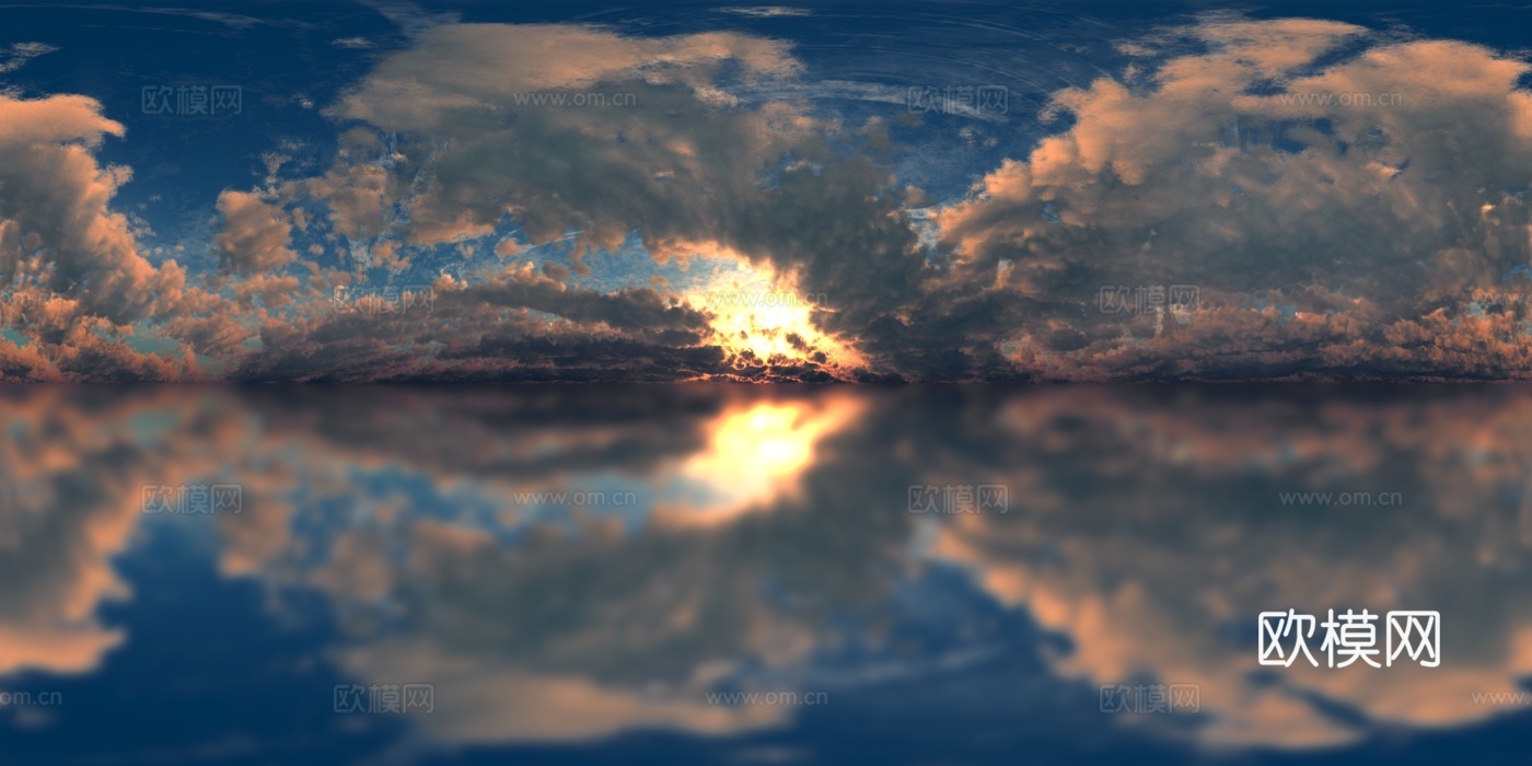 天空HDR 高清 日出 日落 多云 景观 风景贴图