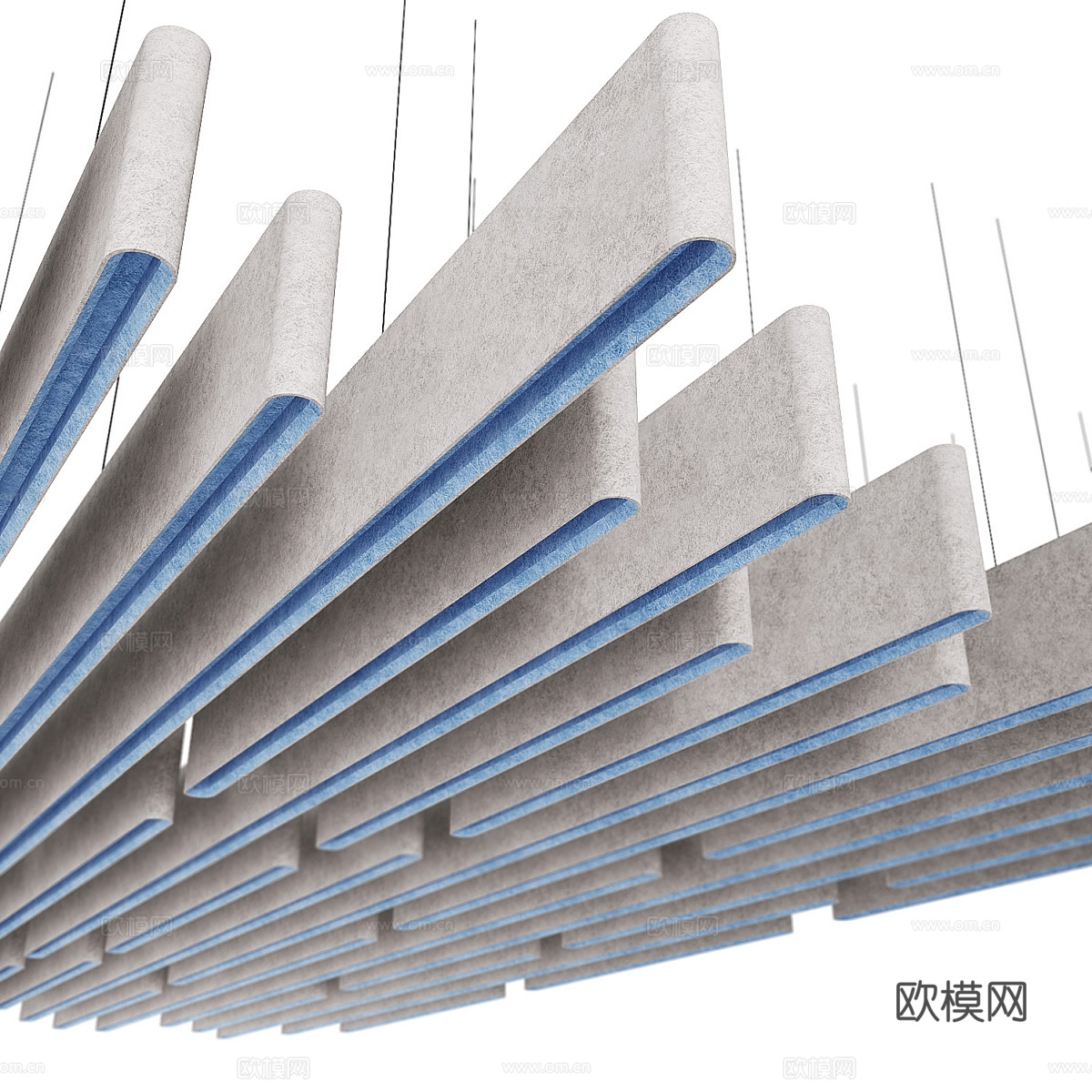 现代 Warp 降噪吊顶隔音板3d模型