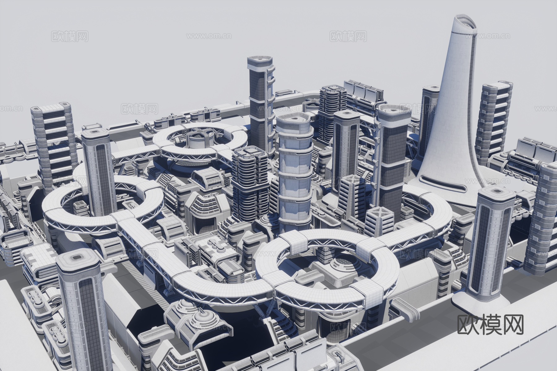 科幻城市3d模型