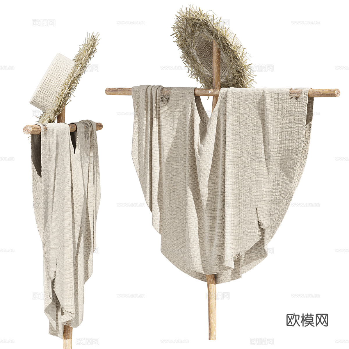 稻草人3d模型