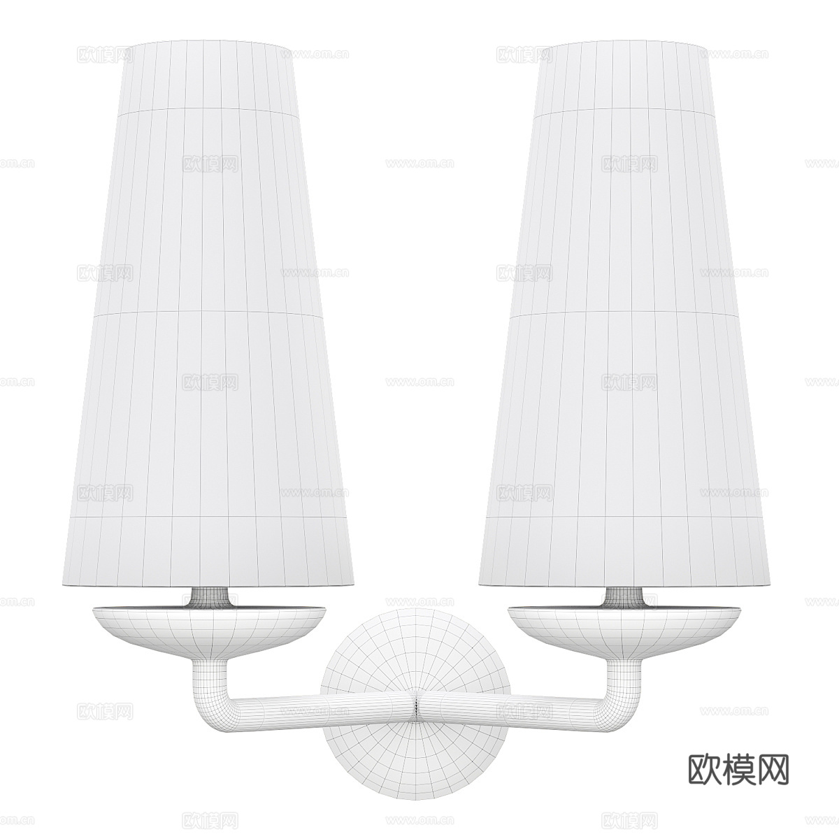 新中式轻奢装饰壁灯3d模型