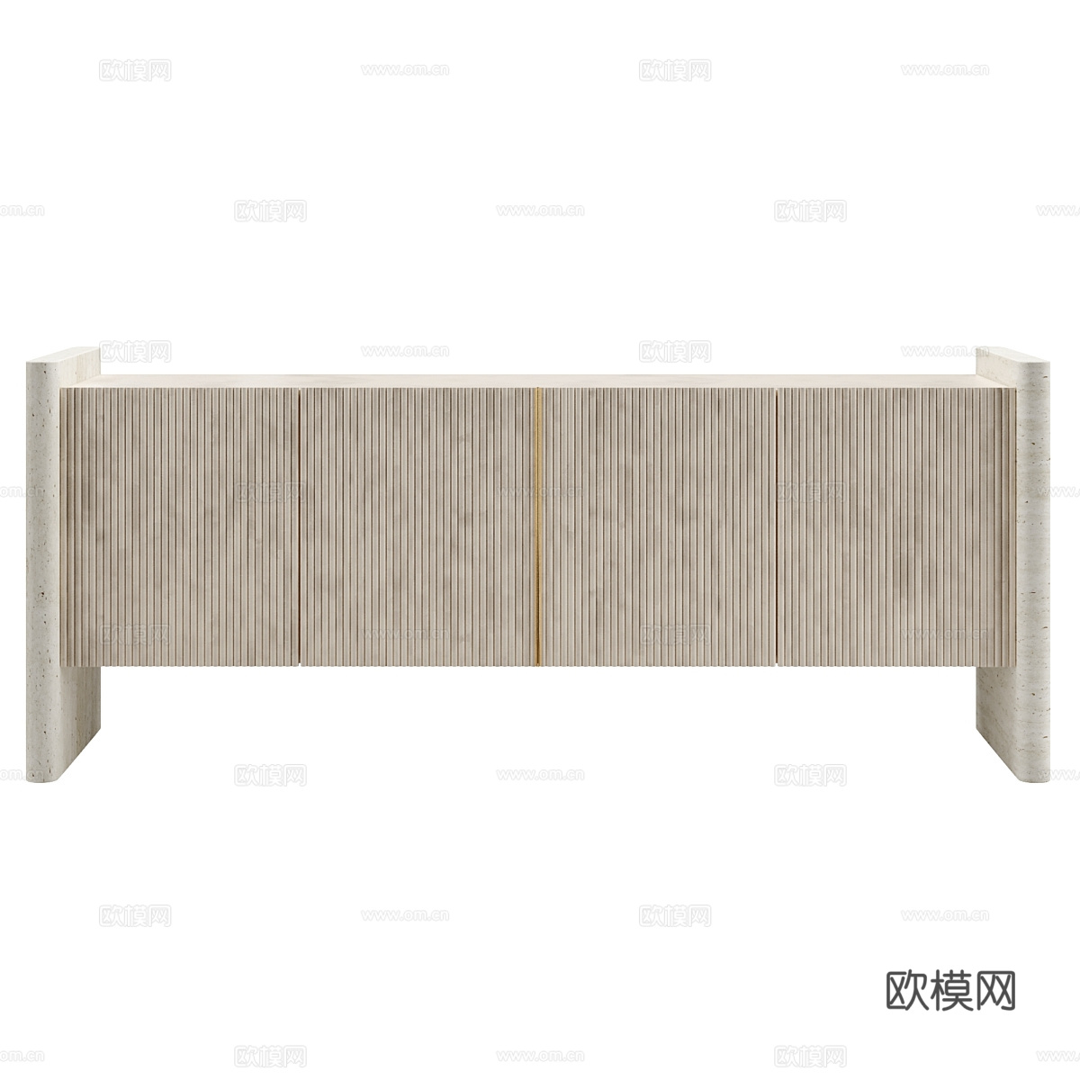 新中式侘寂电视柜3d模型
