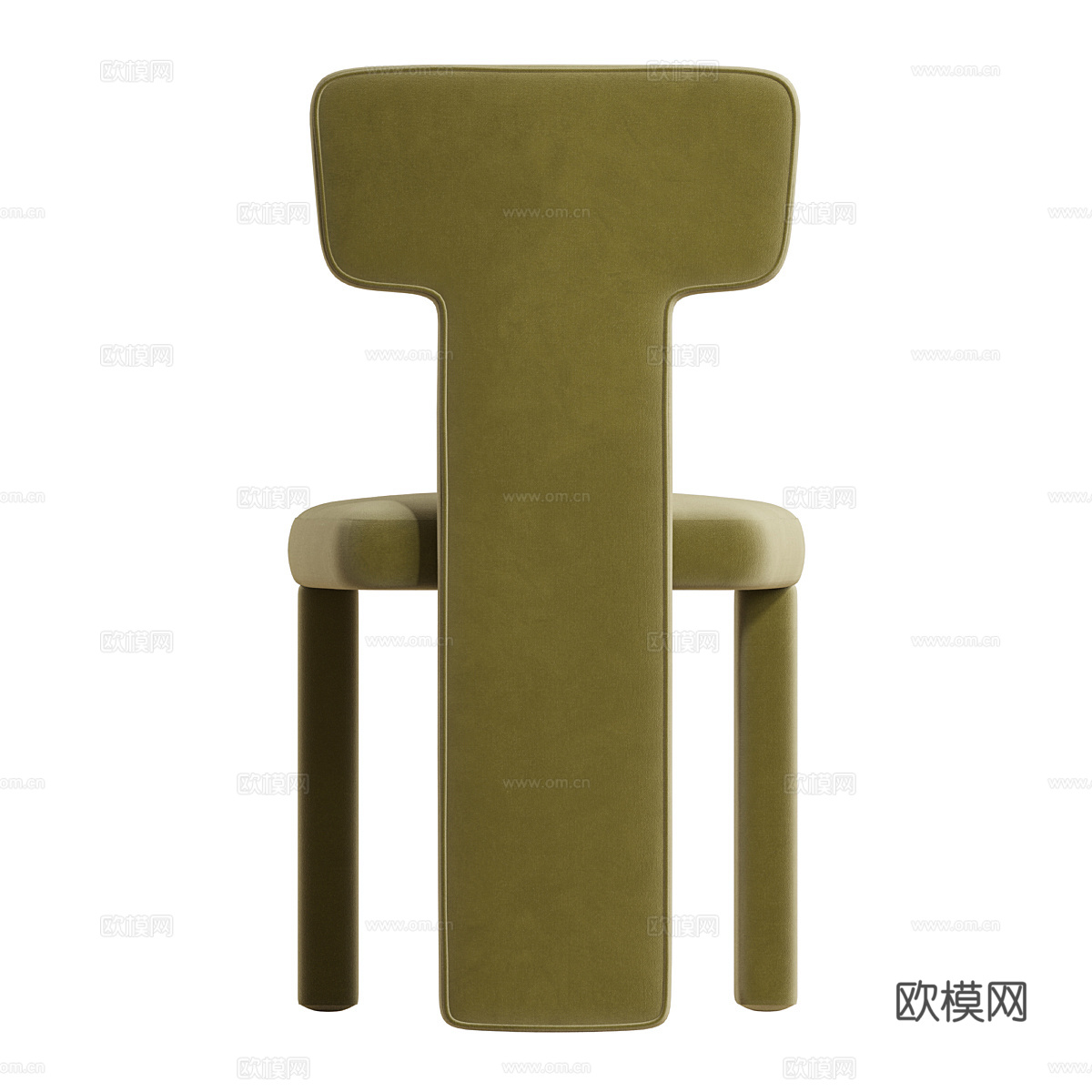 新中式 Teo 餐椅3d模型