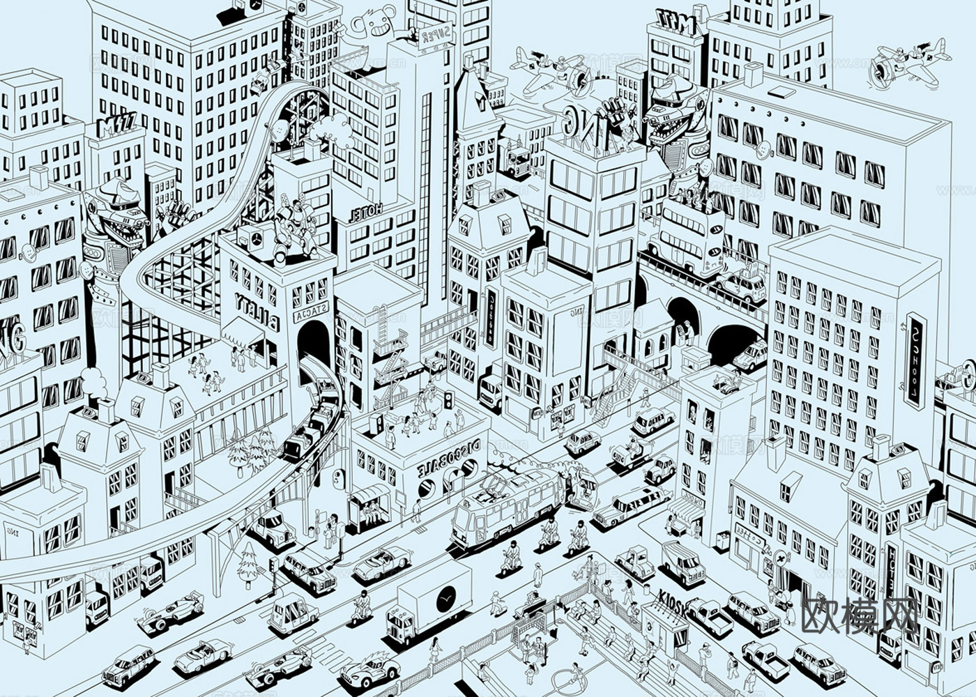 男孩房壁纸下载