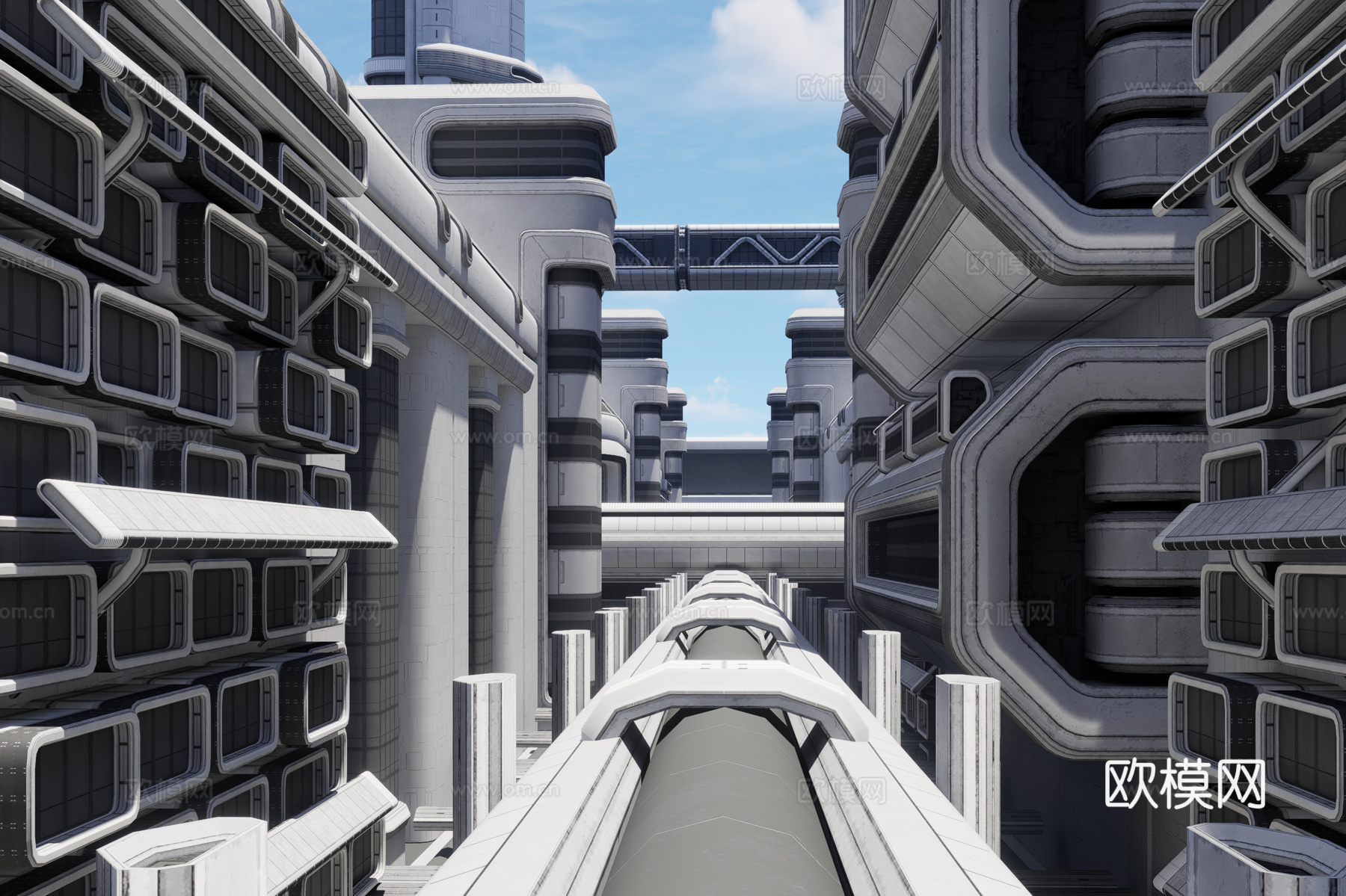 科幻城市3d模型
