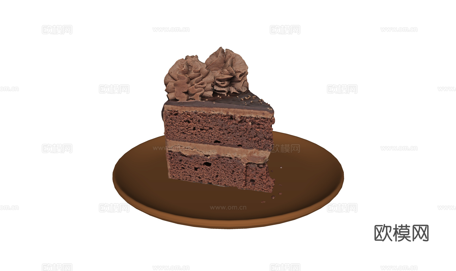 巧克力蛋糕 生日蛋糕 蛋糕3d模型