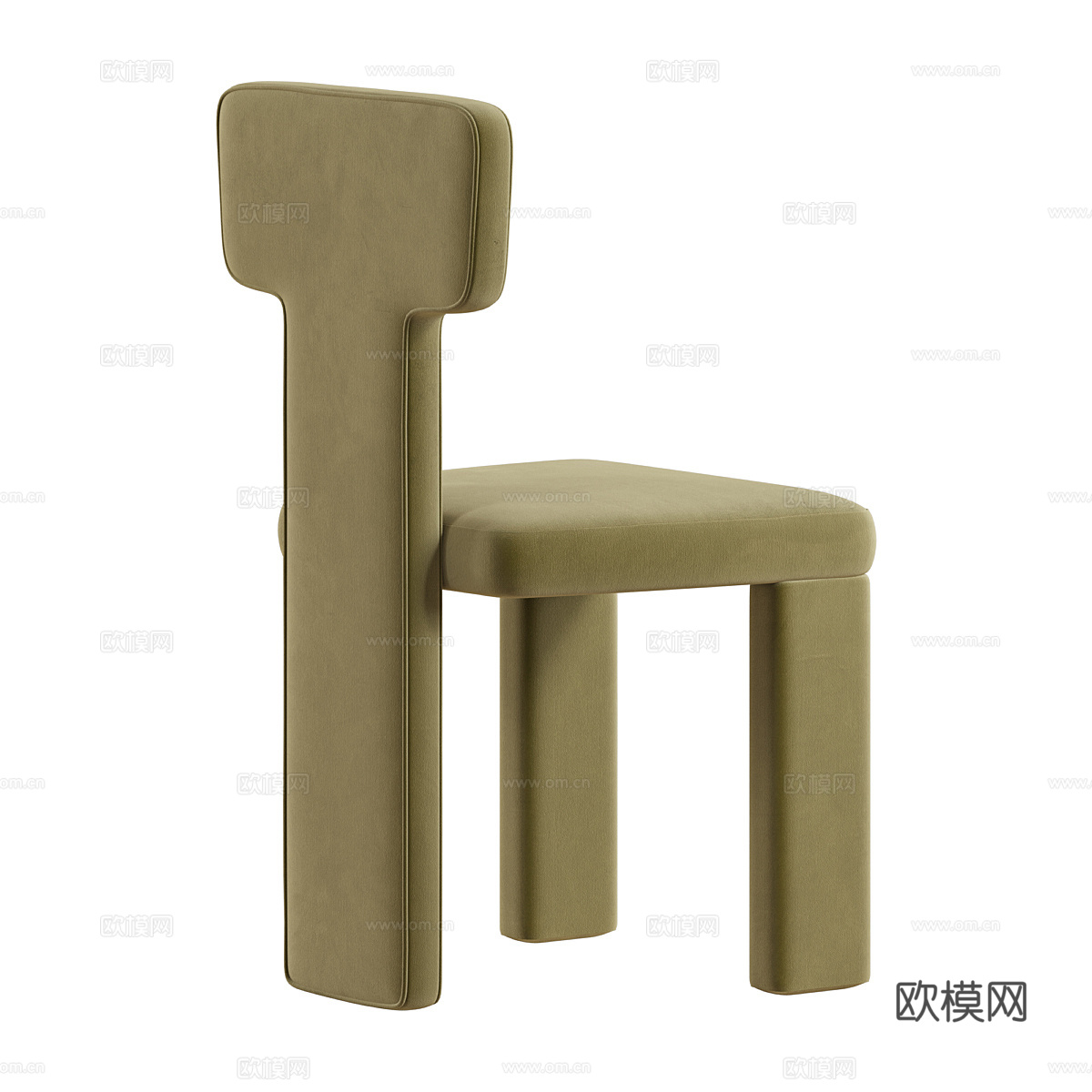 新中式 Teo 餐椅3d模型