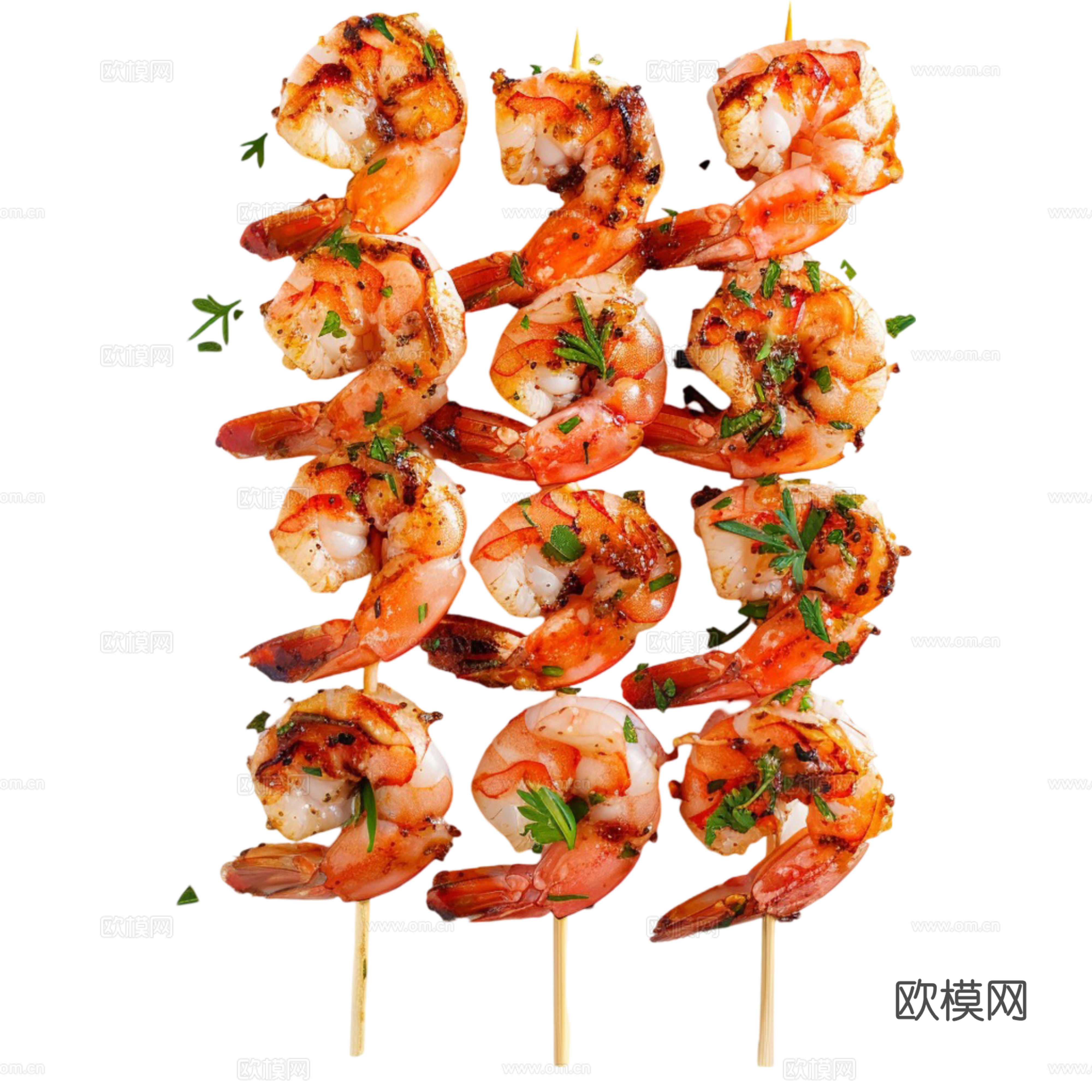 免抠烤串 烤肉串 烤虾 烧烤串 烤羊肉 烤牛肉串