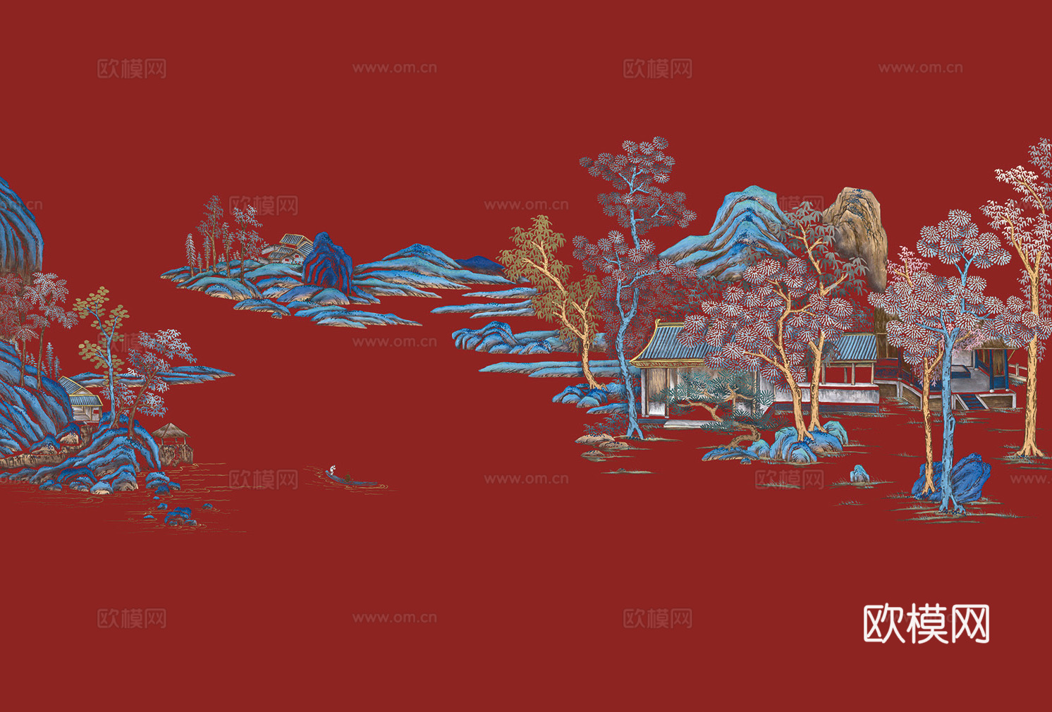 新中式山水装饰画