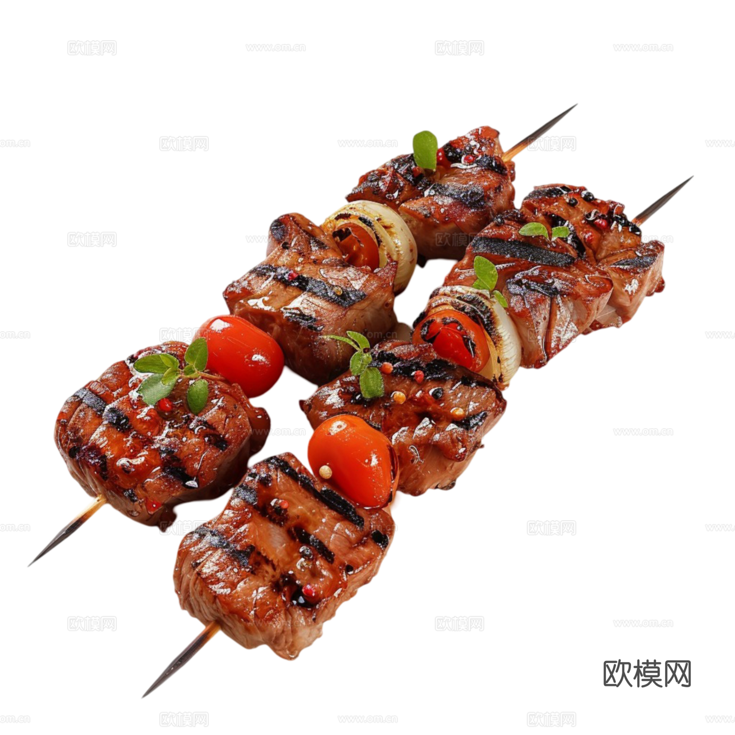免抠烤串 烤肉串 烤虾 烧烤串 烤羊肉 烤牛肉串