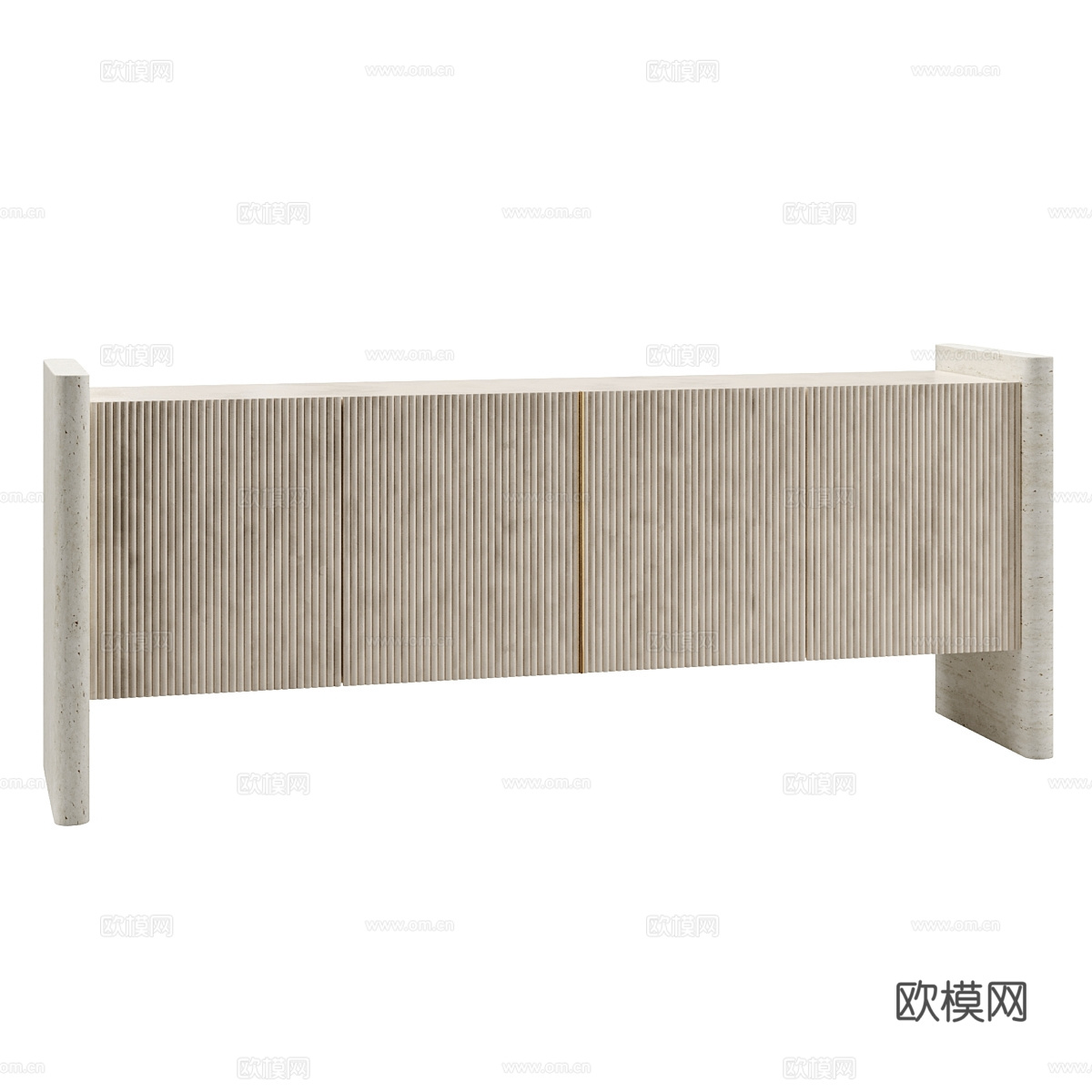 新中式侘寂电视柜3d模型