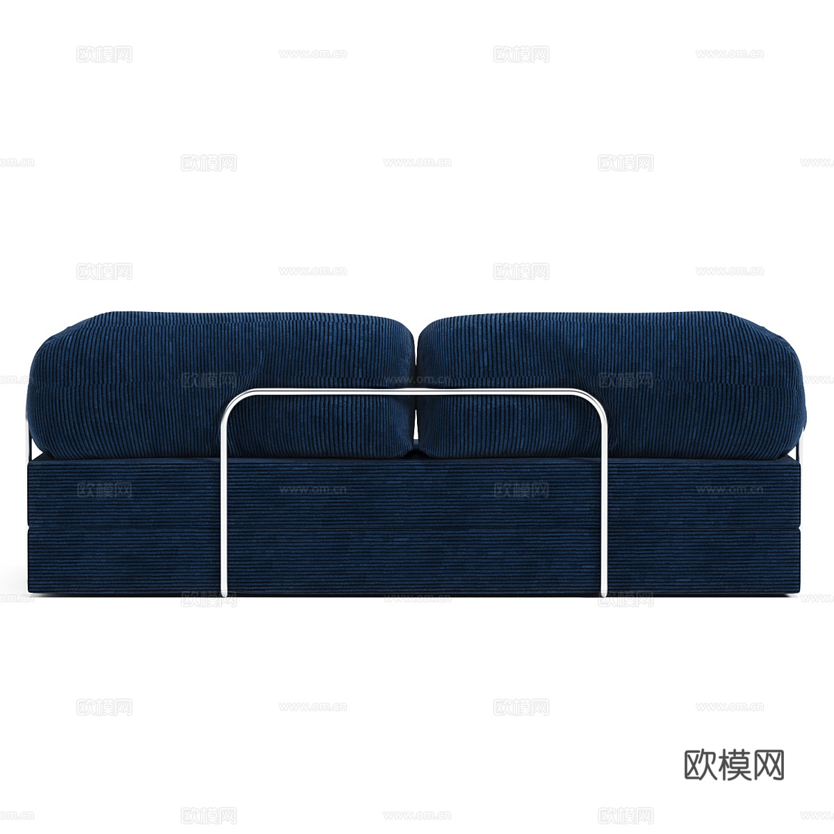 现代意式布艺休闲沙发3d模型