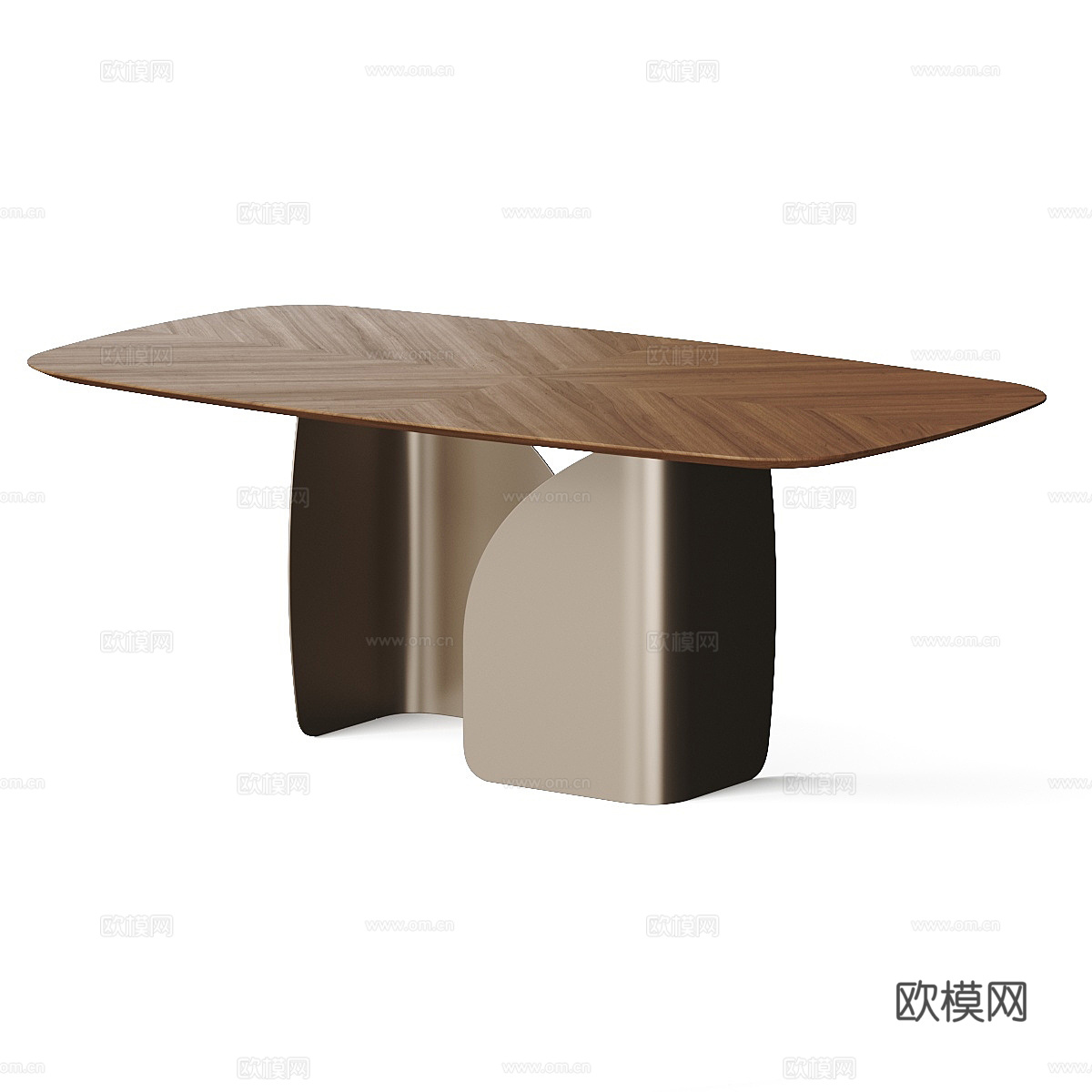 现代轻奢极简 Calligaris Twins 餐桌3d模型