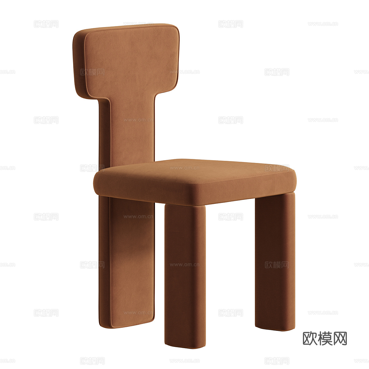 新中式 Teo 餐椅3d模型