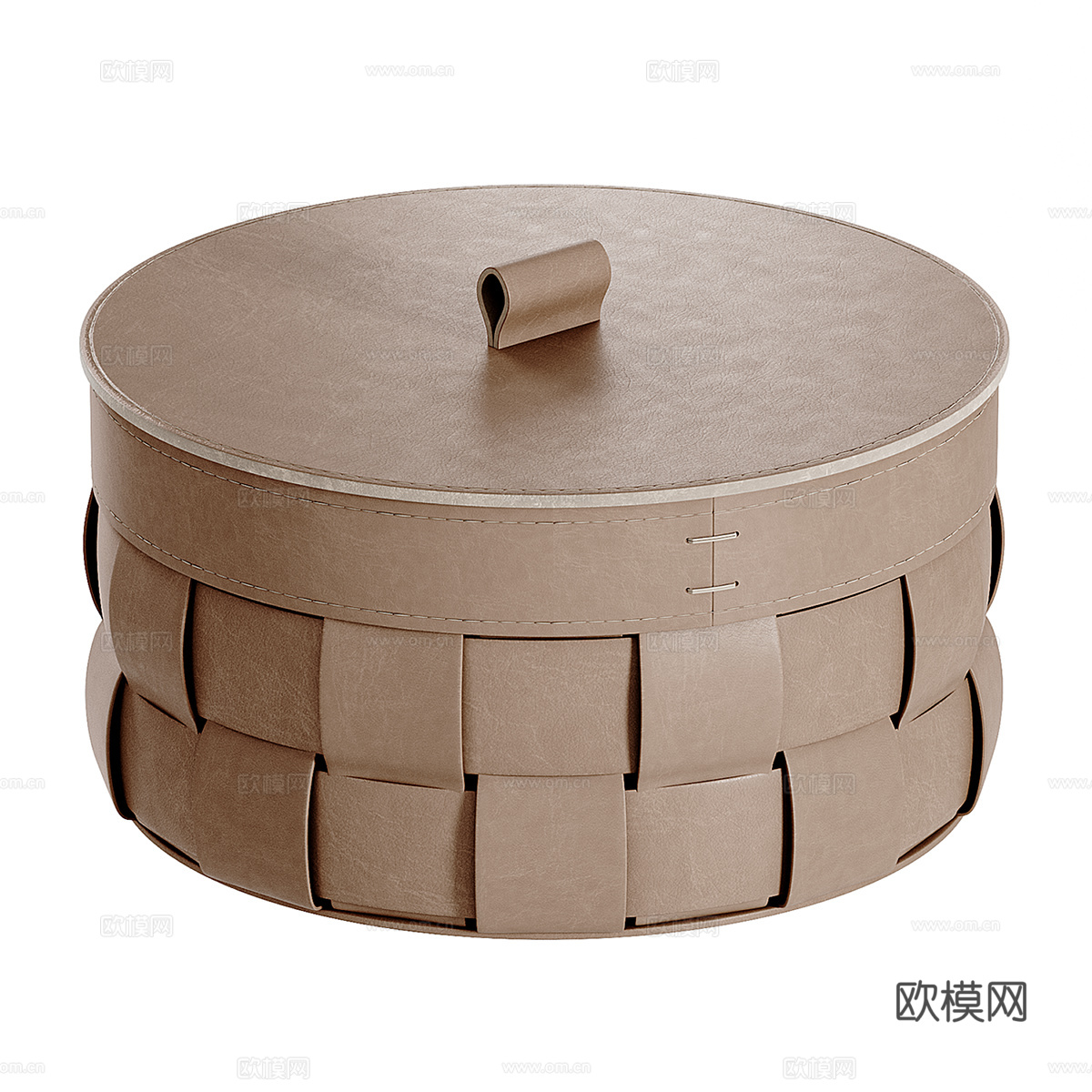 Mondina 圆形皮篮3d模型