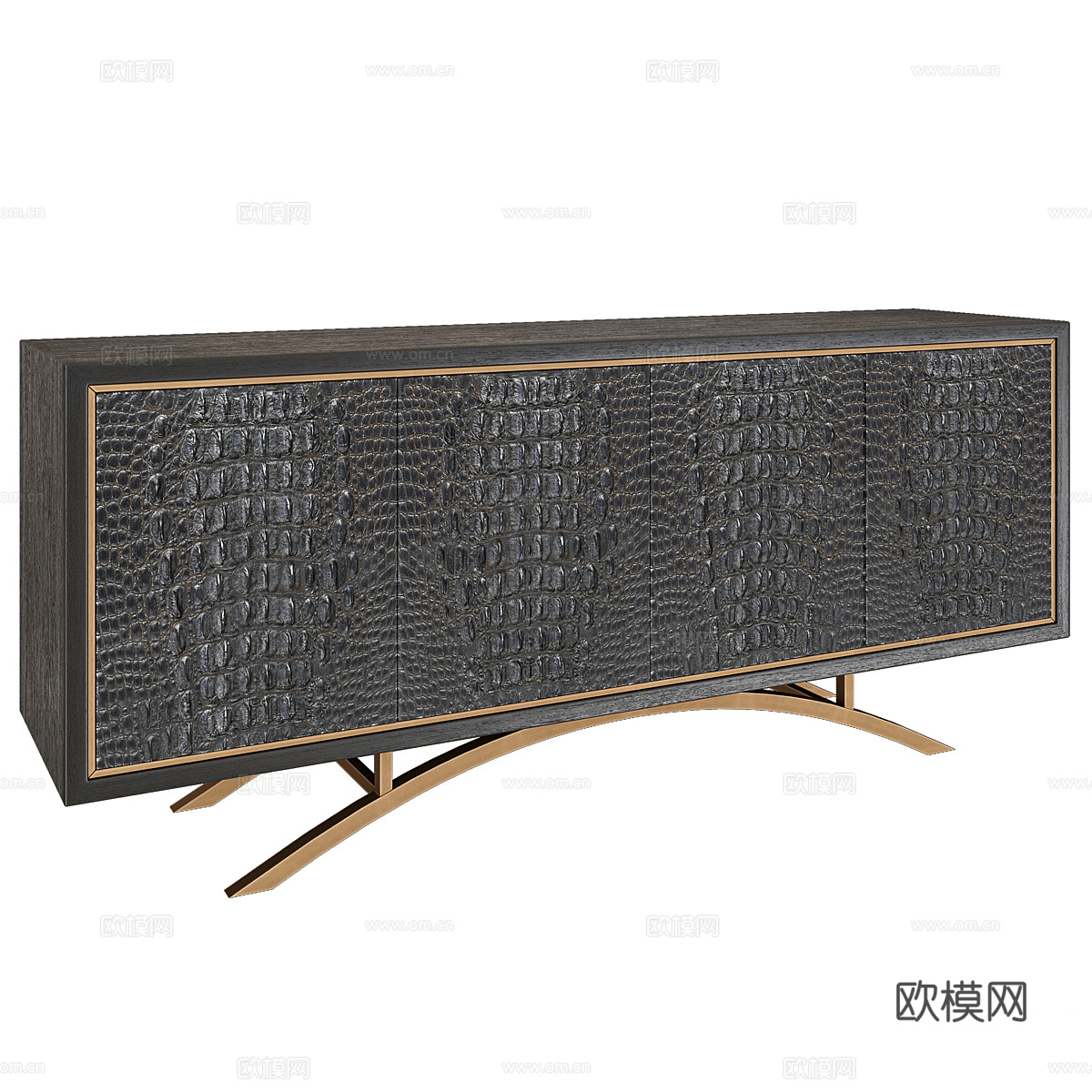新中式轻奢电视柜 床头柜3d模型