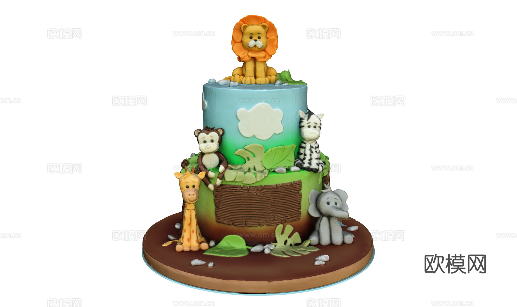 食物饮料 奶油蛋糕 生日蛋糕 巧克力蛋糕 创意蛋糕 儿童蛋糕su模型
