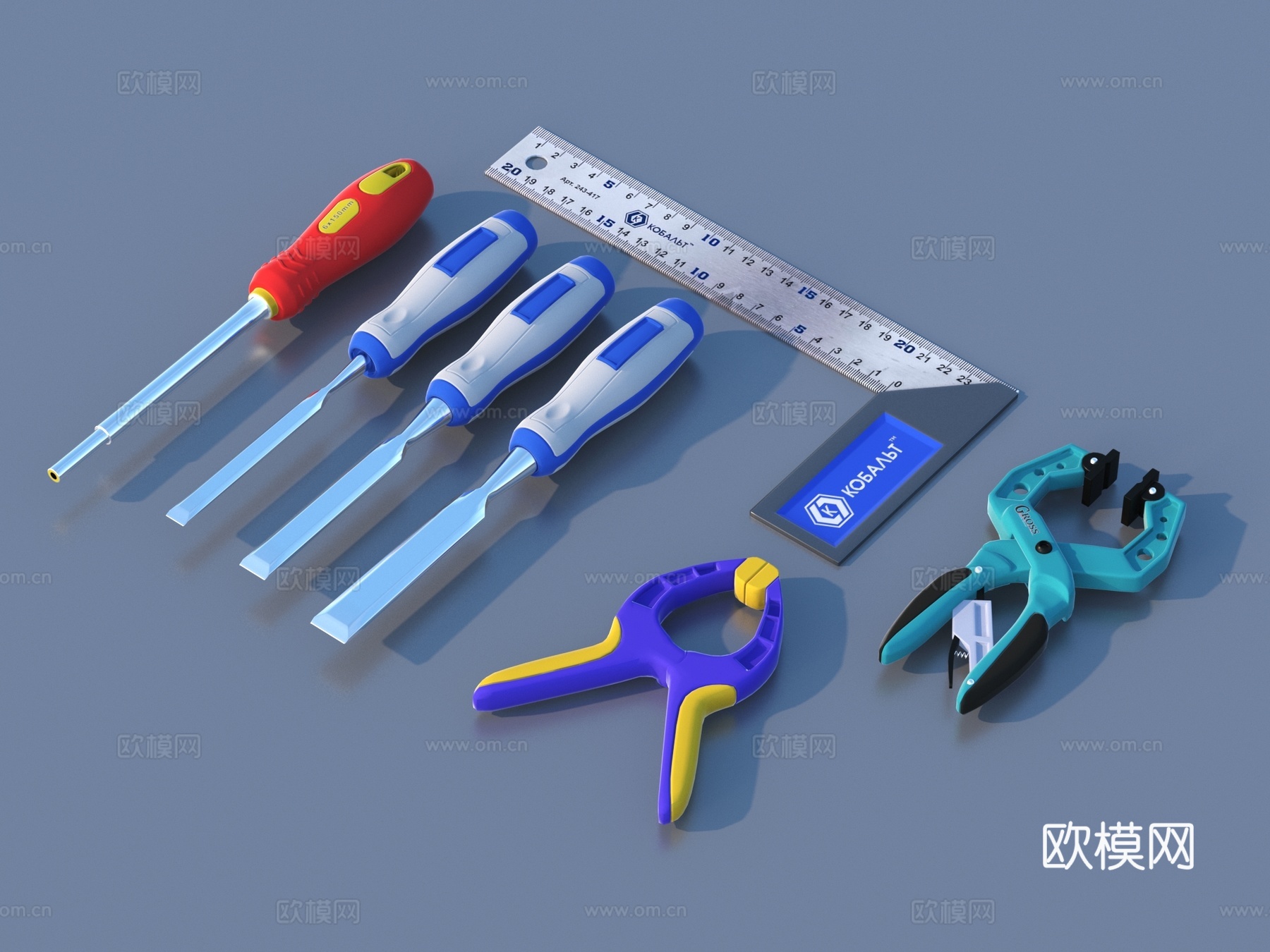 螺丝刀 起子 五金工具3d模型