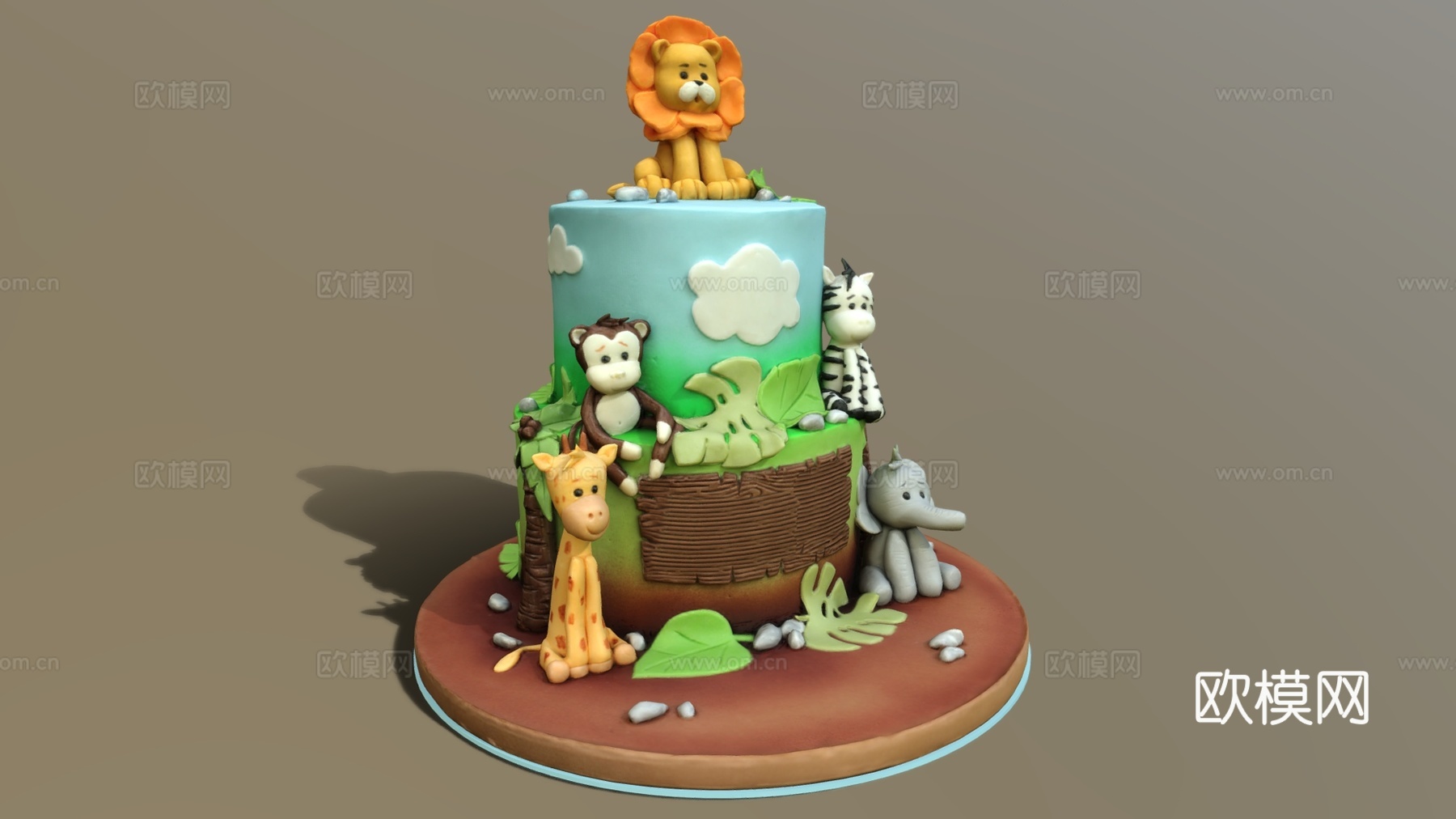 食物饮料 奶油蛋糕 生日蛋糕 巧克力蛋糕 创意蛋糕 儿童蛋糕su模型