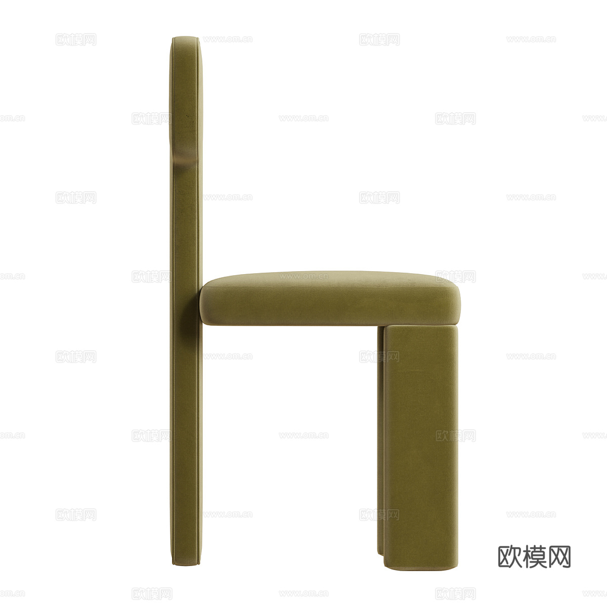 新中式 Teo 餐椅3d模型