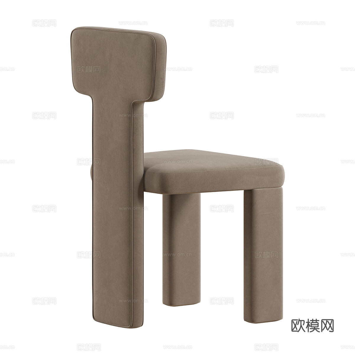 新中式 Teo 餐椅3d模型