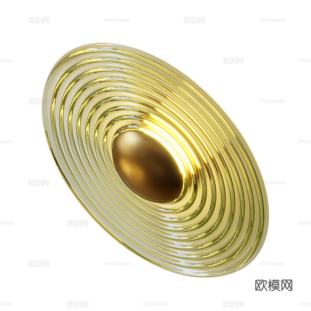 新中式轻奢 Glass Ripple 铜壁灯3d模型