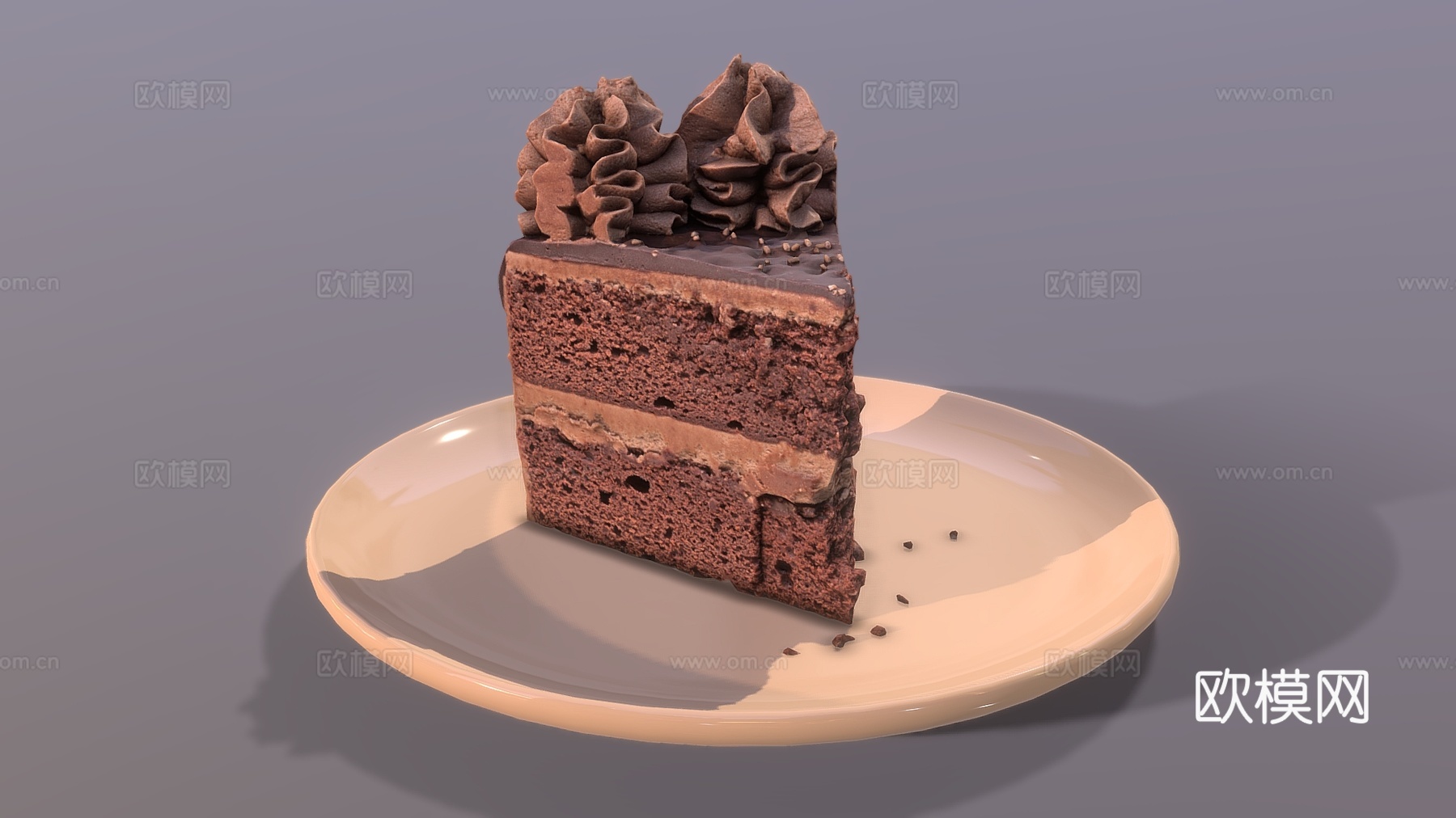 巧克力蛋糕 生日蛋糕 蛋糕3d模型