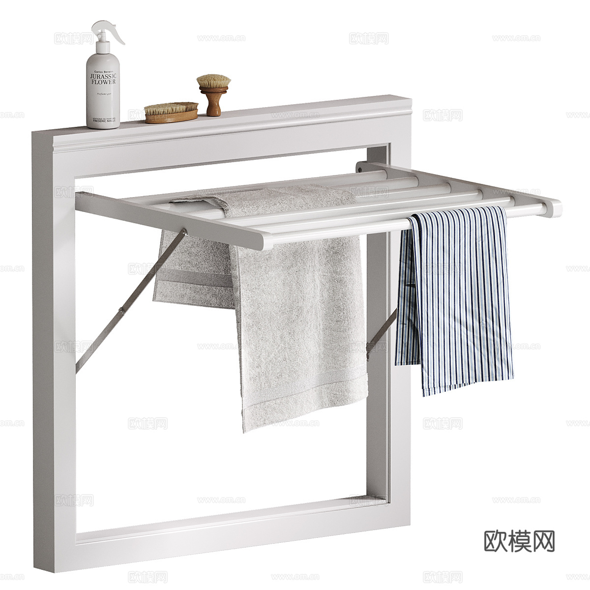 Aubrey 折叠晾衣架3d模型