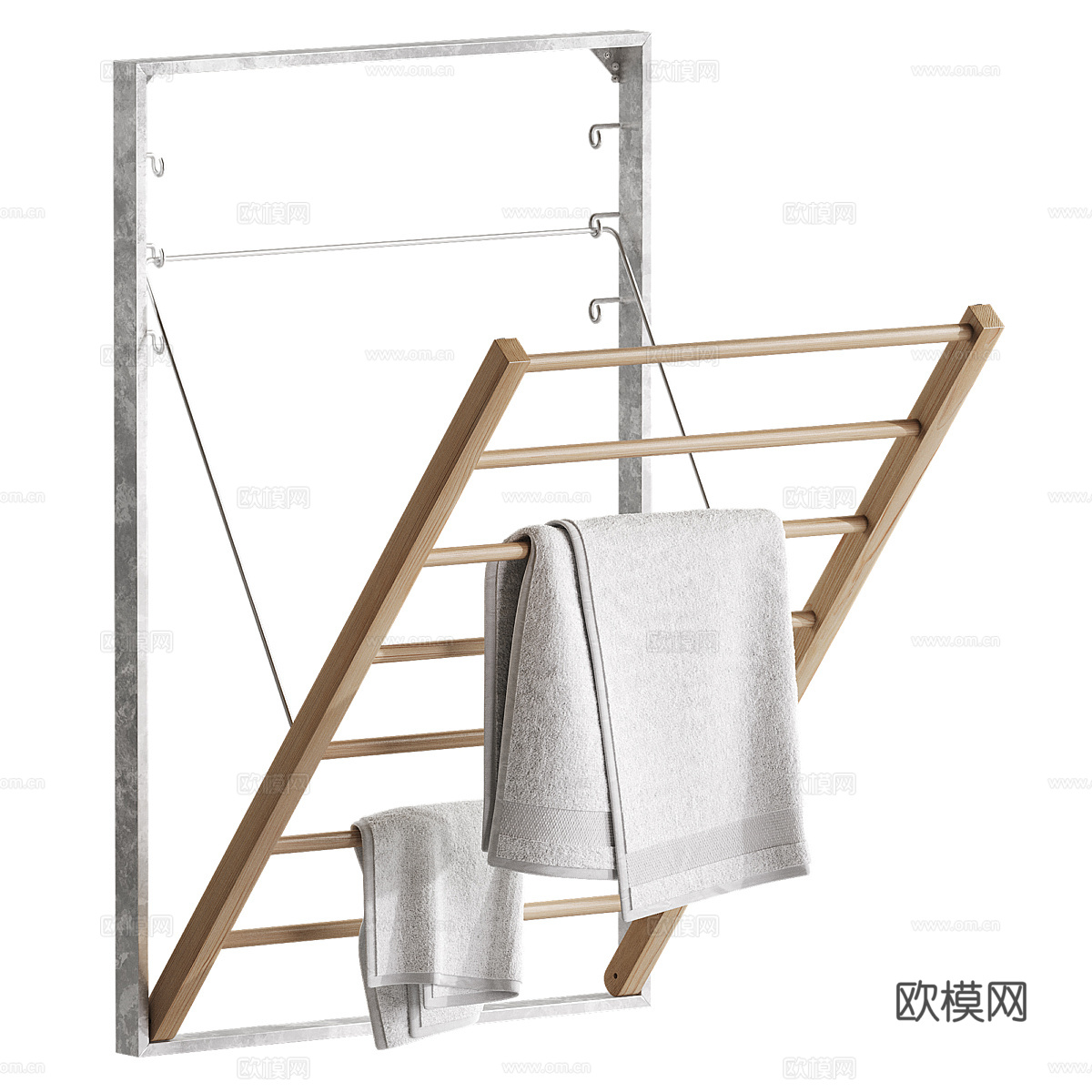 现代折叠晾衣架3d模型