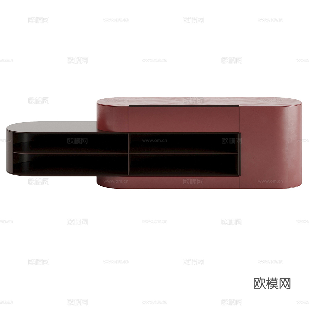 现代轻奢极简电视柜3d模型