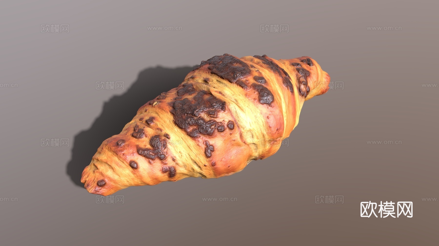 食物饮料 牛角包 可颂 蛋糕su模型