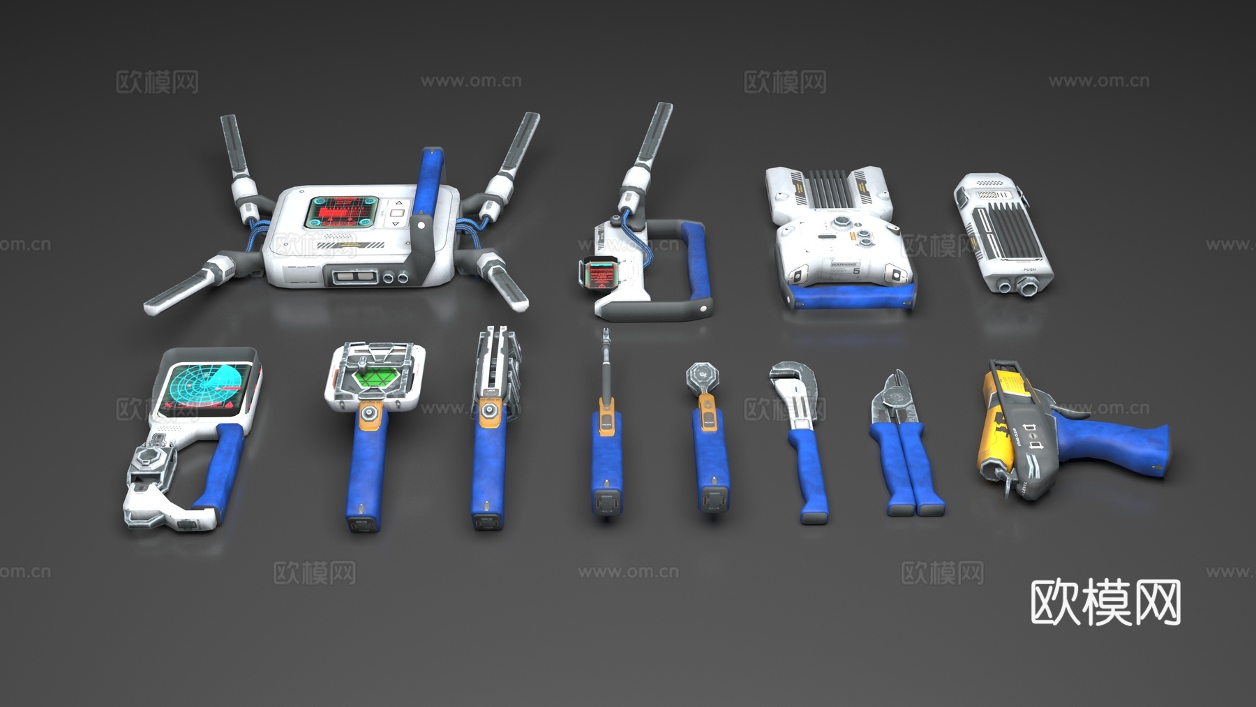 工具包科幻设备3d模型