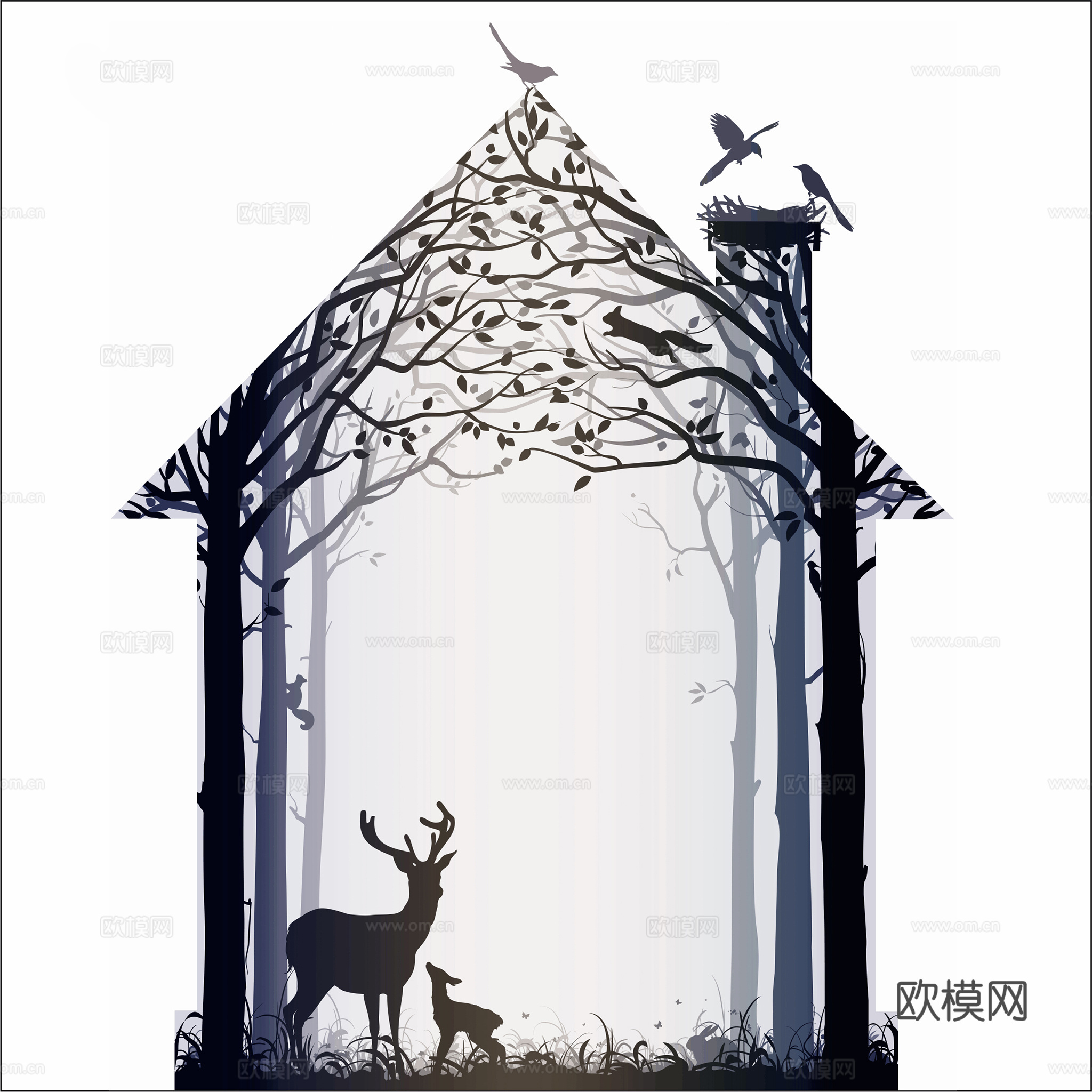 北欧风装饰画挂画高清