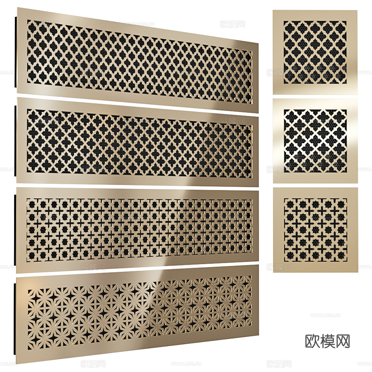 地漏组合 排水口 排水槽 排水孔 卫浴地漏 条形地漏 隐形地3d模型