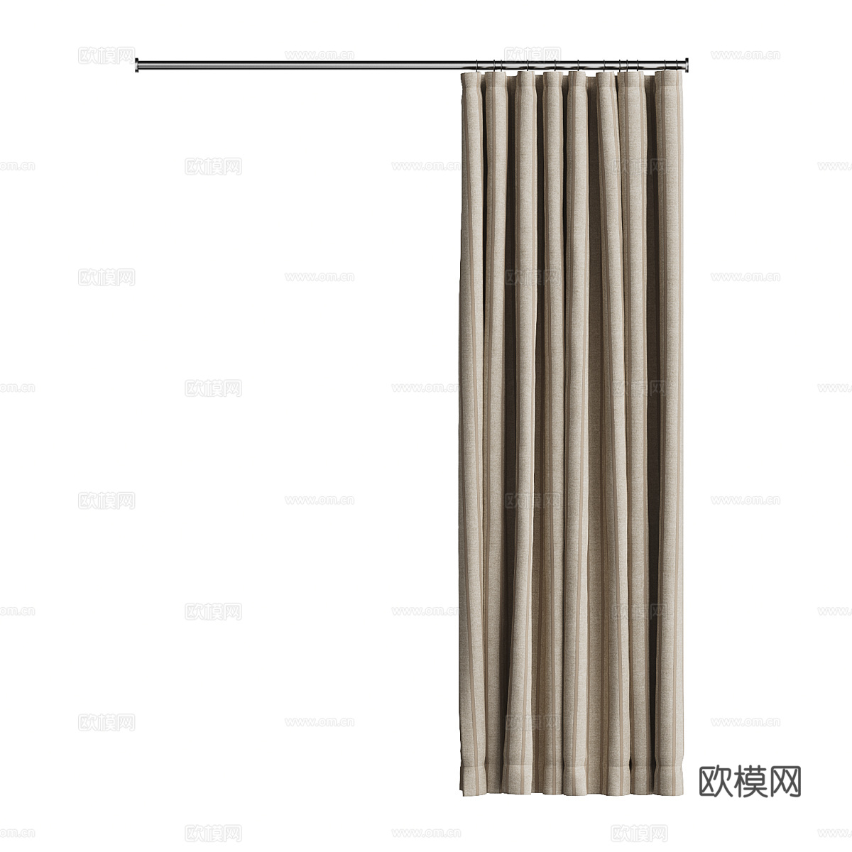 新中式浴帘3d模型