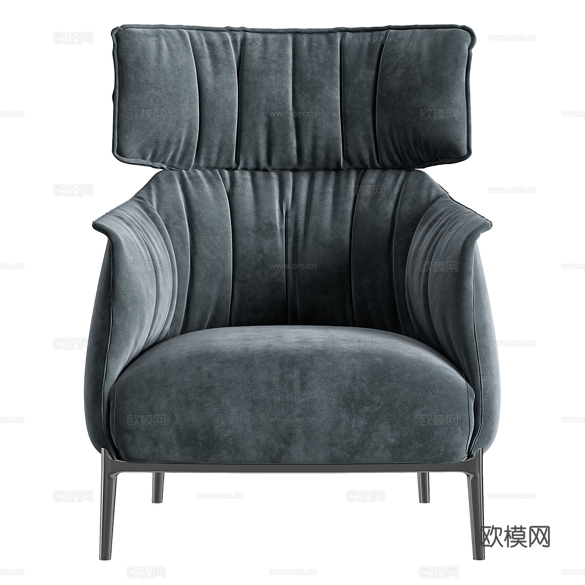 现代意式 Archibald King 扶手椅3d模型